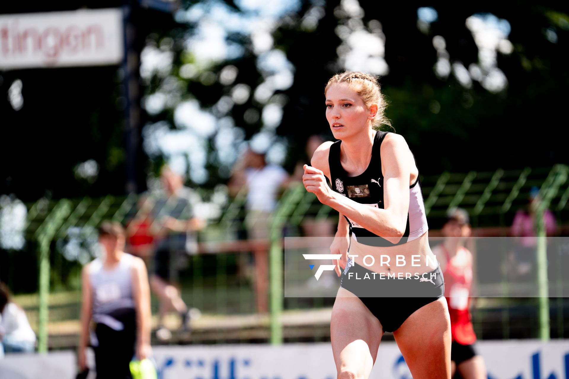 Imke Onnen (Hannover 96) im Hochsprung am 03.07.2022 waehrend den NLV+BLV Leichtathletik-Landesmeisterschaften im Jahnstadion in Goettingen (Tag 1)